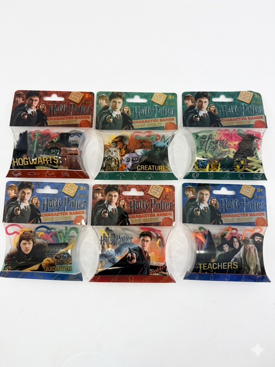 Harry Potter Character Bandz Lot Of 6 Packs Vintage Silly Bands